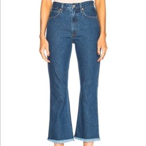 Citizens of Humanity Estella Fray High Rise Ankle Flare Jean size 30 euc